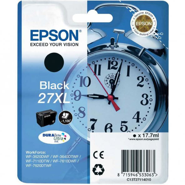 Epson 27XL-T2711-T27114020 Siyah Kartuş ürün görseli 1