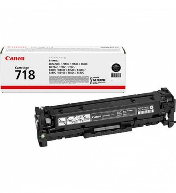 Canon Crg-718 Siyah Toner ürün görseli 1