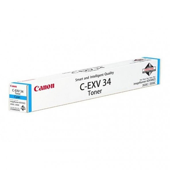 Canon C-EXV-34 Mavi Fotokopi Toneri ürün görseli 1