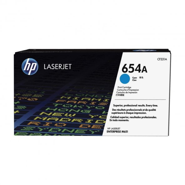 Hp 654A-CF331A Mavi Toner ürün görseli 1