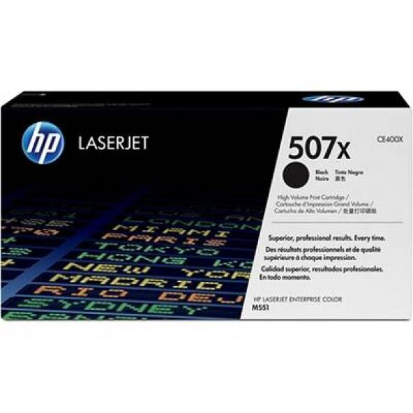 Hp 507X-CE400X Siyah Toner ürün görseli 1