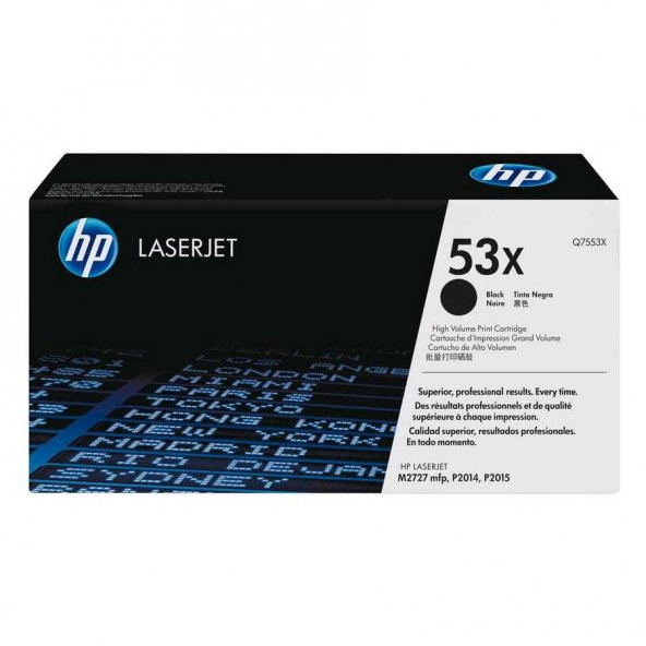 Hp 53X-Q7553X Toner Yüksek Kapasiteli ürün görseli 1