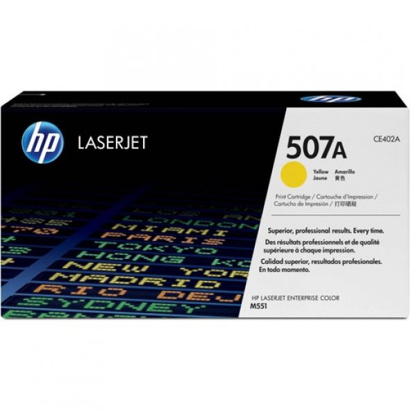 Hp 507A-CE402A Sarı Toner ürün görseli 1