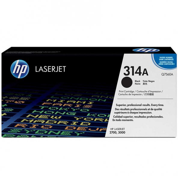 Hp 314A-Q7560A Siyah Toner ürün görseli 1