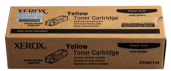 Xerox Phaser 6125 -106R01337 Sarı Toner ürün görseli 1