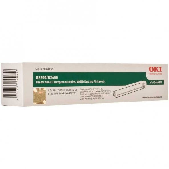 Oki B2200-43640307 Toner ürün görseli 1
