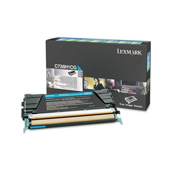Lexmark C736-C736H1CG Mavi Toner Yüksek Kapasiteli ürün görseli 1
