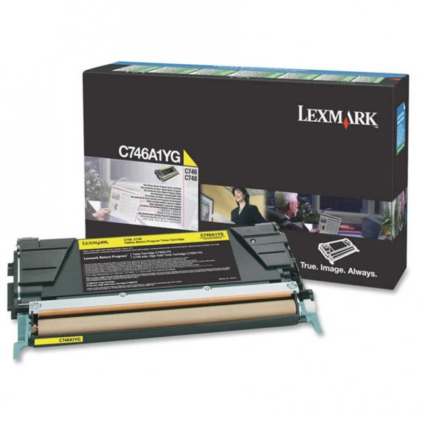 Lexmark C746-C746A1YG Sarı Toner ürün görseli 1