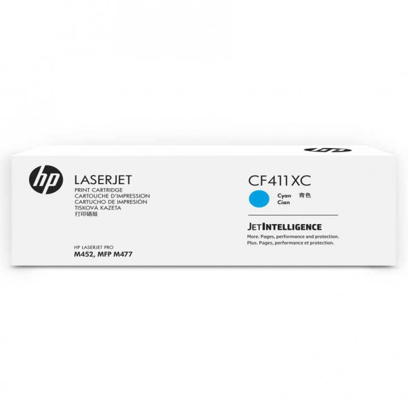 Hp 410XC-CF411XC Mavi Toner Yüksek Kapasiteli ürün görseli 1