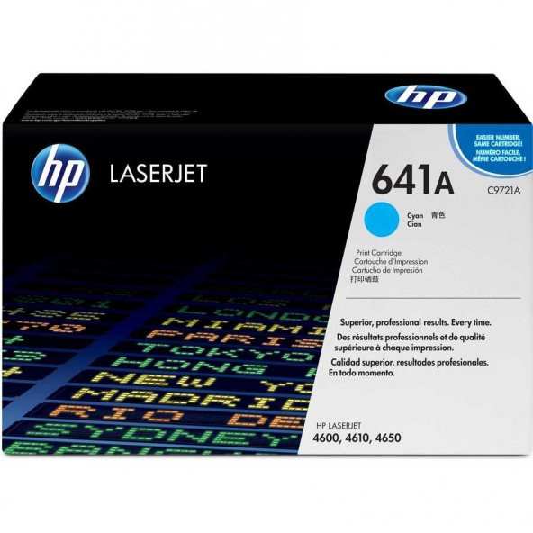 Hp 641A-C9721A Mavi Toner ürün görseli 1