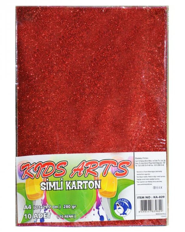Kids Arts Simli Karton A4 10lu ürün görseli 1