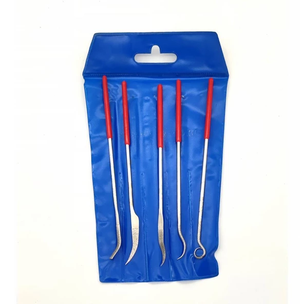 PLD Eğri Başlı Elmas Eğe Takımı 5 Parça 140mm - Resim 2