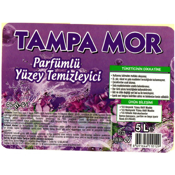Tampa Mor Yüzey Temizleyici 2,5 lt ürün görseli 1