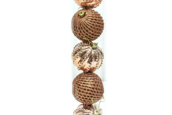 Çam Ağacı Süsü Gold 6lı Set - Resim 2