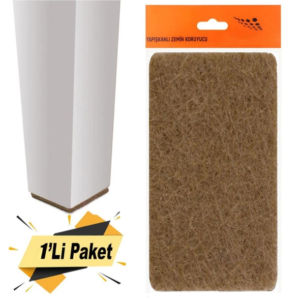 Nobel Masa Sandalye Parke Zemin Koruyucu Keçe Yapışkanlı Dikdörtgen 240X120 mm ürün görseli 1