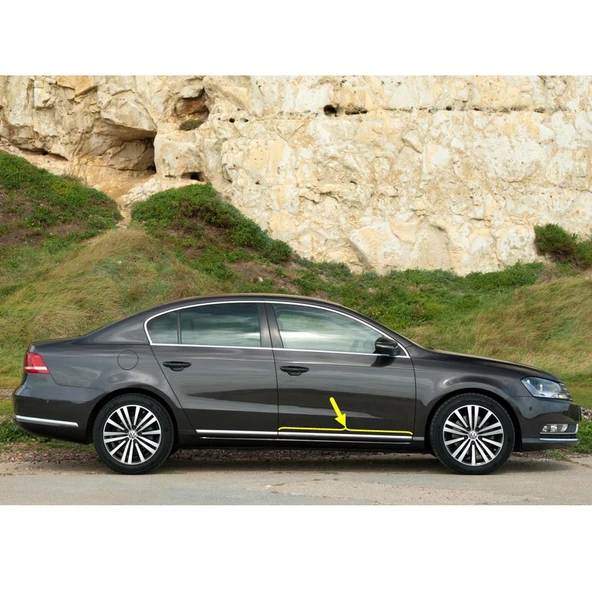VW Passat B7 2011-2014 Sağ Ön Kapı Alt Krom Çıtası 3AA854940A ürün görseli 1