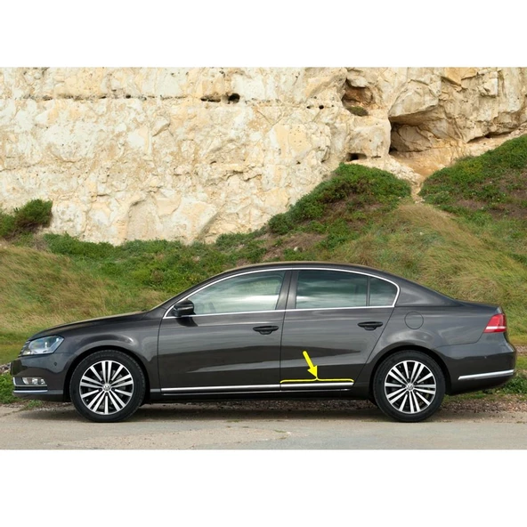VW Passat B7 2011-2014 Sol Arka Kapı Alt Krom Çıtası 3AA854949A ürün görseli 1