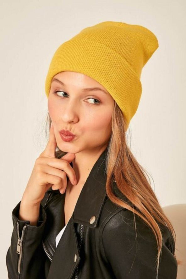 Hardal Sarısı Bere Unisex ürün görseli 1