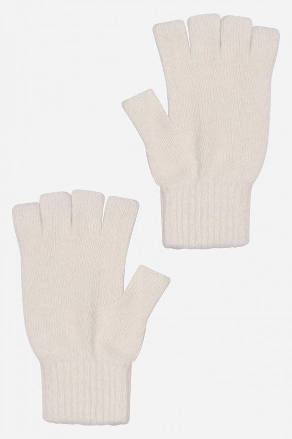 Antrasit Unisex Triko Kesik Eldiven - Resim 5