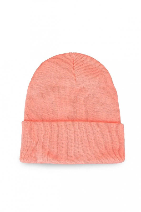 Neon Turuncu Basic Bere Unisex  Turuncu Bere - Resim 3