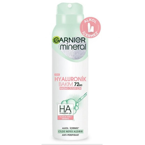 Garnier Mineral Deodorant 150ml Hyaluronik Bakım ürün görseli 1