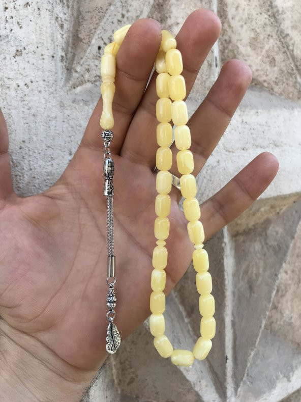 Kapsül Kesim Beyrut Damlası Kehribar Tesbih ürün görseli 1