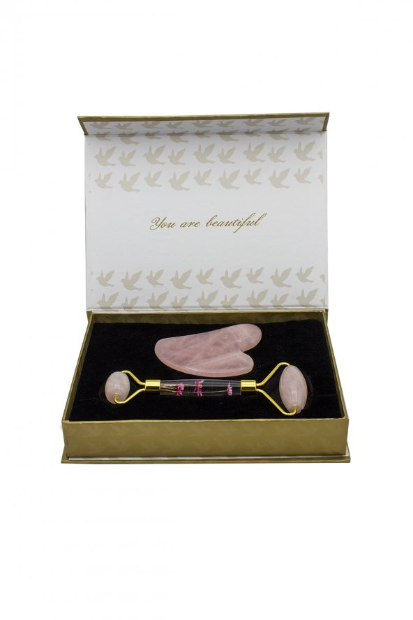 Kuvars Roller Ve Gua Sha Taşı ürün görseli 1
