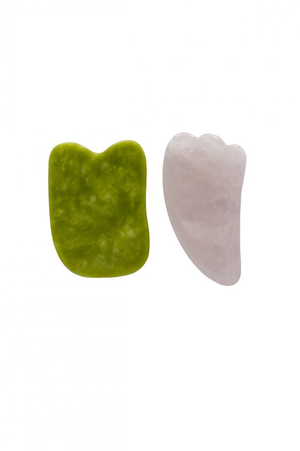 Kuvars Gua Sha Ve Yeşim Gua Sha ürün görseli 1