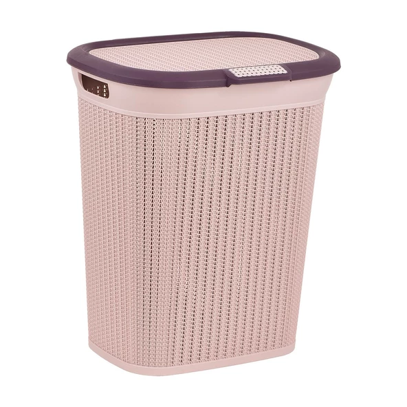 PlastArt Bambu 45 lt. Kirli Çamaşır Sepeti - Resim 5