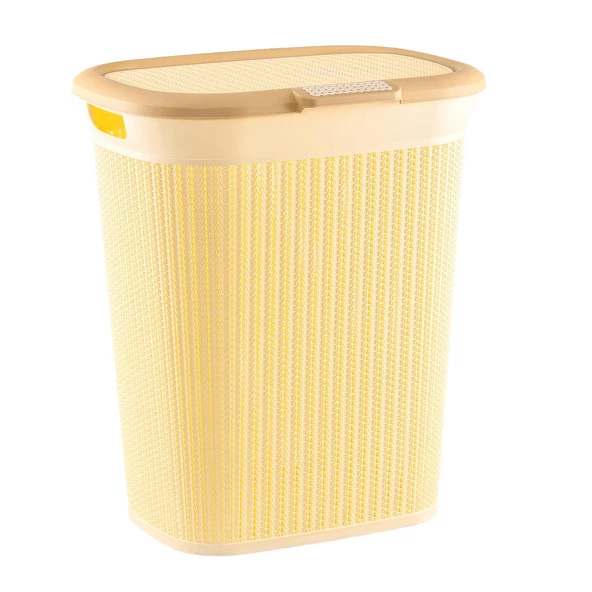 PlastArt Bambu 45 lt. Kirli Çamaşır Sepeti - Resim 3