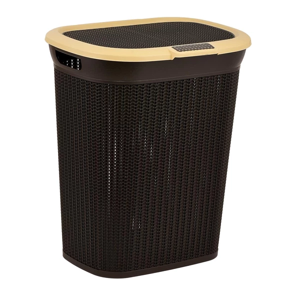 PlastArt Bambu 45 lt. Kirli Çamaşır Sepeti - Resim 2