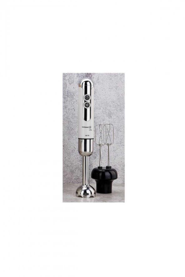 Korkmaz A447-14 Mia Mega Blender Set Vanilya/Krom ürün görseli 1