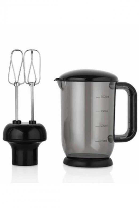 Korkmaz A447-14 Mia Mega Blender Set Vanilya/Krom - Resim 3