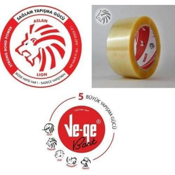 Vege Koli Bandı 45X100 Şeffaf (Aslan) 24 adet ürün görseli 1