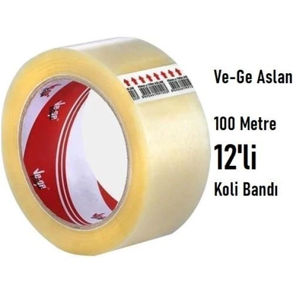 Vege Koli Bandı 45X100 Şeffaf (Aslan) 12 adet ürün görseli 1