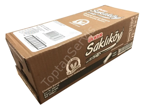 Ülker Saklıköy Çikolatalı Kremalı Bisküvi 87gr 24 adet ürün görseli 1