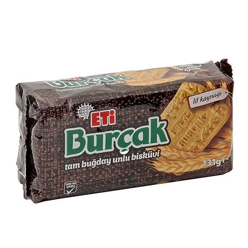 Eti Burçak Tam Buğday Unlu Bisküvi 131gr 24 Adet ürün görseli 1