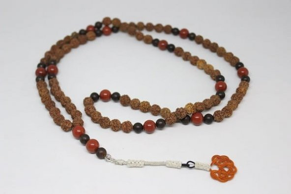 Rudraksha Tohumu 108lik Mala Kolye ürün görseli 1