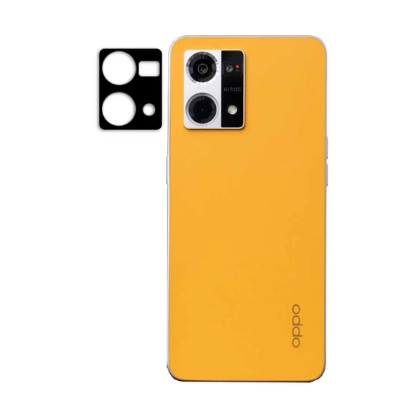 Gpack Oppo Reno 7 Kamera Lens Koruyucu Cam Siyah ürün görseli 1