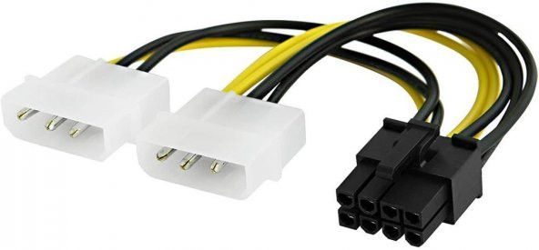 8 Pin to 2x Molex Ekran Kartı Power Kablosu ürün görseli 1