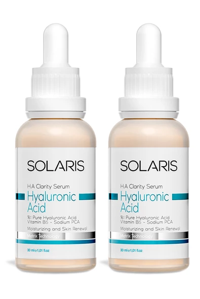 Solaris Nemlendirici Hyaluronik Asit Cilt Bakım Serumu 30 ml x 2 Adet (Hyaluronic Acid veVitamin B5) ürün görseli 1