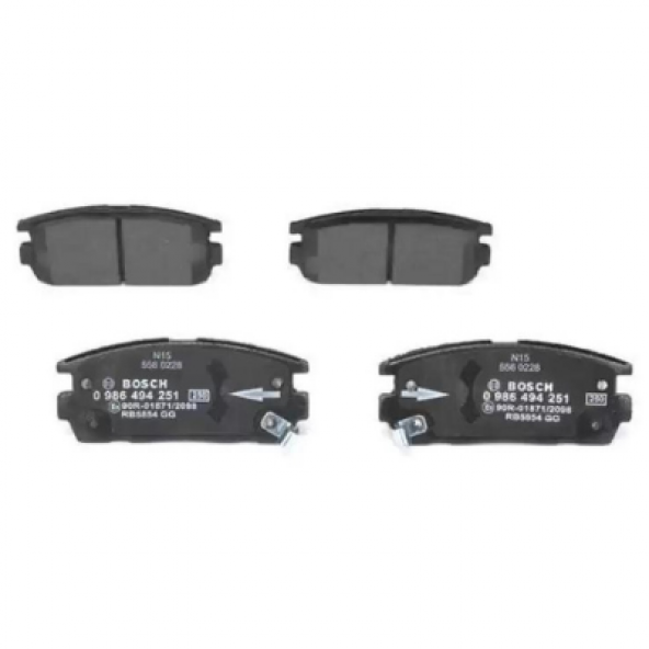 Opel Captiva  2.2 0986494251 ARKA FREN BALATASI BOSCH ürün görseli 1