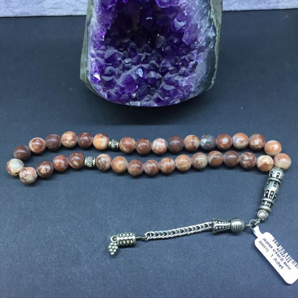 DOĞAL TAŞ JASPER KIRMIZI 8MM ürün görseli 1