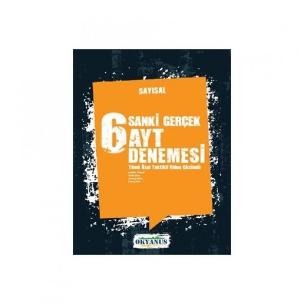 Okyanus Yayınları AYT Sayısal Sanki Gerçek 6 lı Deneme ürün görseli 1