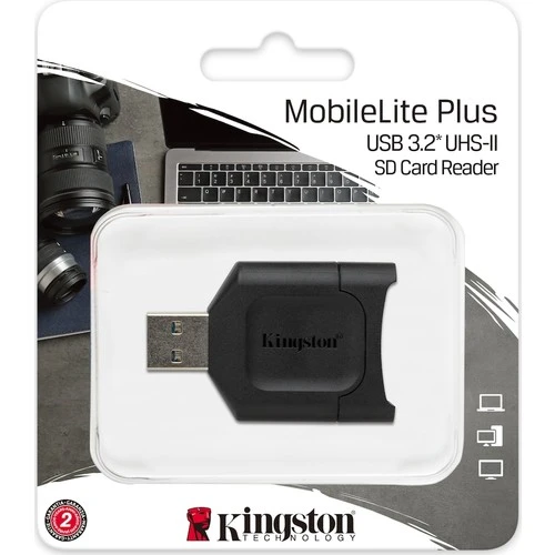 Kingston MLP Mobilelite Plus SD Kart Okuyucu USB 3.2 SDXC UHS-II Card Reader ürün görseli 1