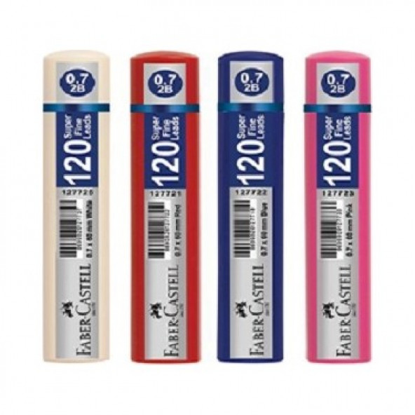 Faber-Castell Min Grip Süper Fine Lead 2B 120 Lİ 60 MM 0.7 1 pak 12 tüp ORJİNAl ürün görseli 1