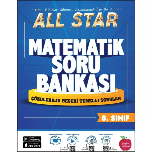 Newton Yayınları 8.Sınıf All Star Matematik Soru Bankası ürün görseli 1