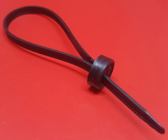 Tokalı Düğme Başlıklı, Kablo Bağı Plastik Cırt Kelepçe 6X235 mm 100 Adet ürün görseli 1