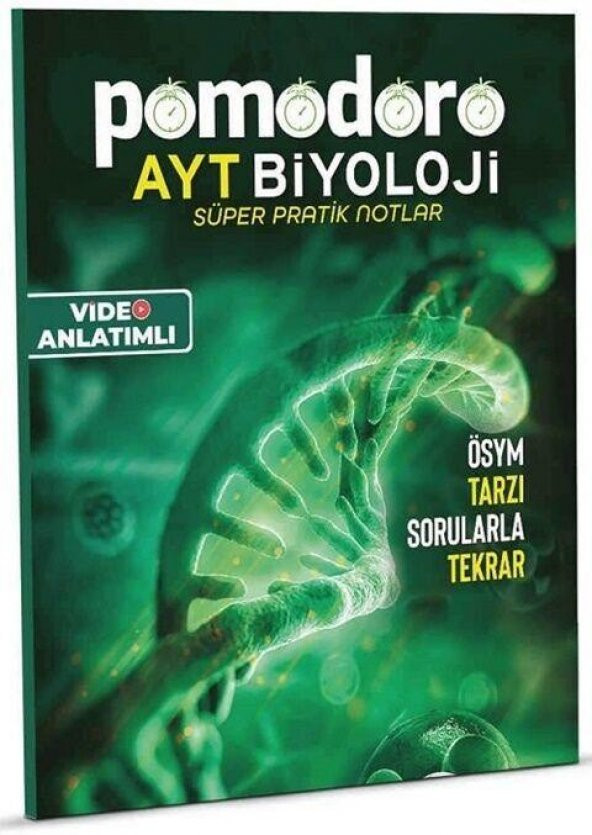 AYT Biyoloji Konu Özetli Soru Fasiküllü Süper Pratik Notlar Pomodoro Yayınları ürün görseli 1
