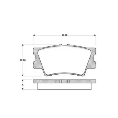 Toyota Camry Sedan 2.4 3.5 2006 2011 Rav 4 III 0986TB3118 ARKA FREN BALATASI BOSCH ürün görseli 1